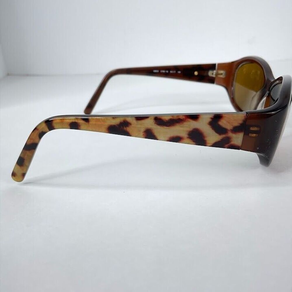 Kate Spade Sunglasses Brown Leopard Rectangle Dee/S 01W0 Frames 54-17 120 Italy - Picture 6 of 9